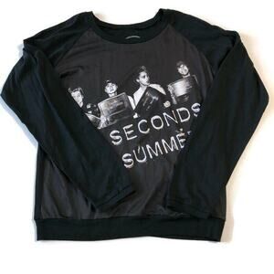 Bravado Merchandising 5 Seconds of Summer Womens Long Sleeve Shirt Size XL Black